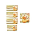 thumbnail image 2 of Dmlowu 24 Pcs Paper Plates, Autumn Maple Leaf & Pumpkin Paper Cups Paper Towels, Disposable Dinnerware Sets for Fall Thanksgiving Harvest Celebrations, 2 of 6