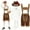 Brown, variant on Joyfy Men's German Bavarian Oktoberfest Costume Set, Beer Costume Hat for Adults Halloween Fancy Dress Costumes and Beer Festival
