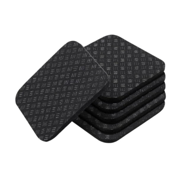 6x Pads para caminar la almohadilla del entrenador protege alfombras de pisos de madera dura de los rasguños Equipo de ejercicio cuadrado