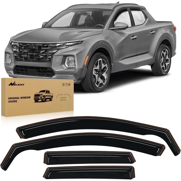 Nilight Vent Window Visors for Hyundai Santa Cruz 2022 2023 2024 2025, in-Channel Rain Guards, Original Window Deflectors-4PCS