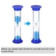 thumbnail image 4 of Uxcell 3 Minute Sand Timer, 4pack Small Sandy Clock, Count Down Sand Glass Blue, 4 of 5