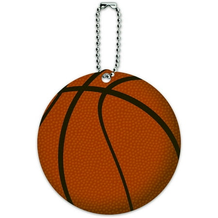- Basketball Round Luggage ID Tag Card for Suitcase or Carry-On
