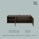 thumbnail image 3 of Mueble para TV The Shop, Panel Empotrable, 120 cm x 34 cm x 33 cm, MDF Resistente cafe Unitalla, 3 of 7
