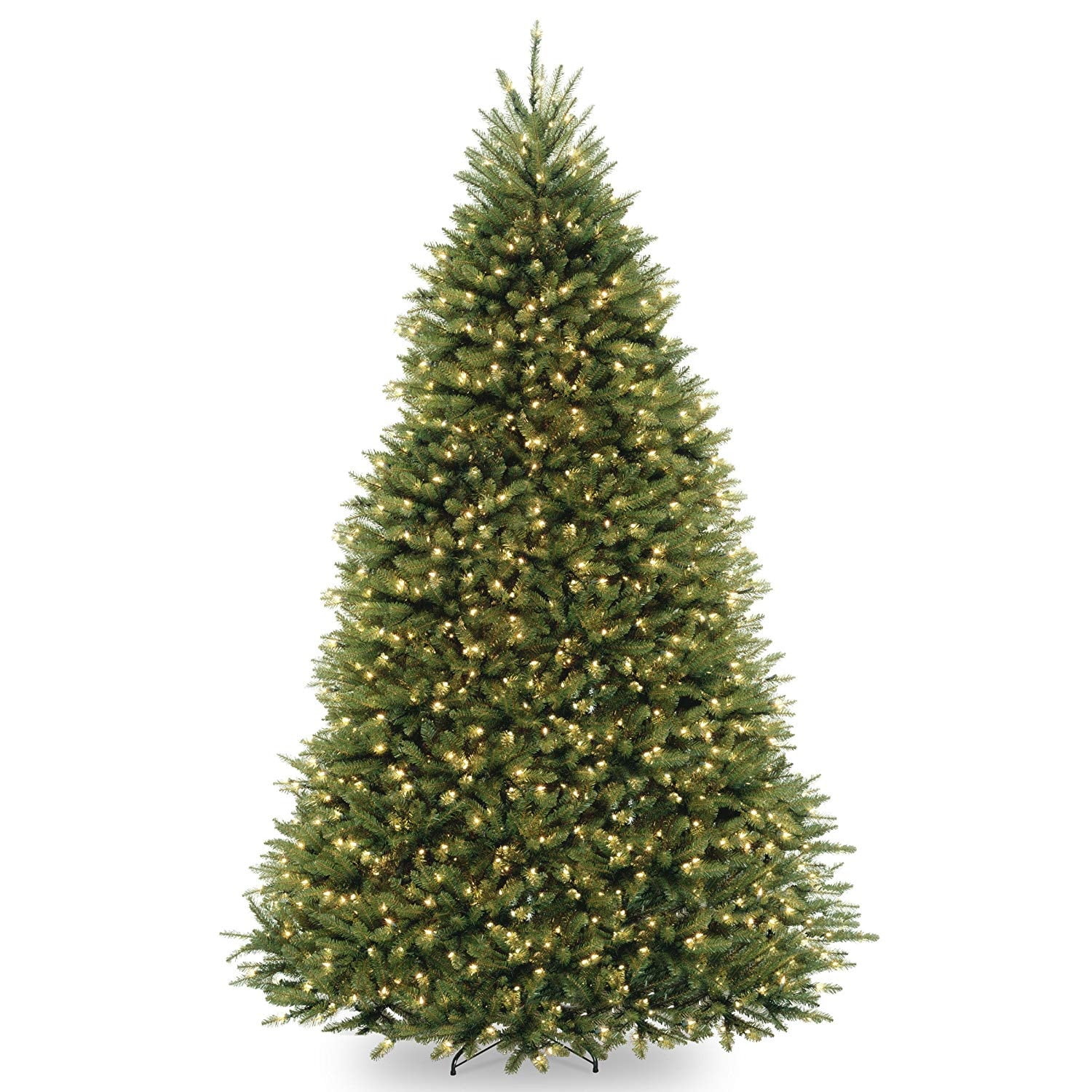 Photo 1 of National Tree Co. 9 Foot Dunhill Fir Hinged Fir Pre-Lit Christmas Tree