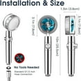 High Pressure Shower Heads, Handheld Turbo Fan Shower, Hydro Jet Shower