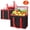 BlackRed, variant on Hengbo 3 Pcs Insulated Reusable Grocery Bag Food Delivery Bag 16 x 13 x 10 in Cooler Bag Reusable Grocery Shopping Bag Stands Upright Machine Washable Sturdy Zipper Black with Red Edge