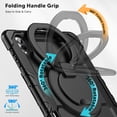 thumbnail image 4 of for Samsung Galaxy Tab S11 Ultra Case 14.6 inch, 360 Rotating Shockproof Cover with Stand, Handle, Shoulder Strap (SM-X930/X936B), Black, 4 of 7