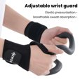 thumbnail image 2 of Muñequera de fitness ajustable, transpirable, absorbente del sudor, para hombres y mujeres, prevención de esguinces, alivio del dolor de artritis, soporte de muñeca, muñequera de compresión., 2 of 6