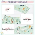 thumbnail image 3 of FORMRS Long Sleeve Top and Pants Pajama Set for Niños 2-Piece Sleepwear, Sizes 18M-8Y, Space Patterns, 3 of 6