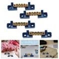 thumbnail image 4 of 4Pcs Copper Ground Bars Grounding Busbar Bar Grounding Block with Terminal Positions, 4 of 8