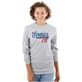 thumbnail image 3 of Vintage America 76 USA Patriot Long Sleeve TShirt Men Women Brisco Brands S, 3 of 6
