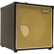 Seismic Audio 12" GUITAR SPEAKER CABINET EMPTY 1x12 Cube Cab - Tolex Black - Luke-1x12TR_BLWH