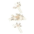 thumbnail image 4 of MasteelfCA 1 Ensemble de Pinces à Cheveux de Mariage Design Perle Peigne à Cheveux pour Fête, 4 of 7