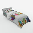 thumbnail image 3 of Ambesonne Ethnic Bedding Set 4 Pcs, Cartoon Fish, Queen, Multicolor, 3 of 3