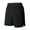 Black, variant on AOOCHASLIY Shorts Men Clothes Men Solid Elastic Waist Fitness Quick-drying Pants Five-point Beach Shorts