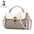 thumbnail image 2 of Bolsos bandolera de piel de PVC de FOXER, bolsos pequeños de estilo retro con diseño exclusivo, bolsos de mano femeninos, bolsos de viaje informales para mujer, 2 of 5