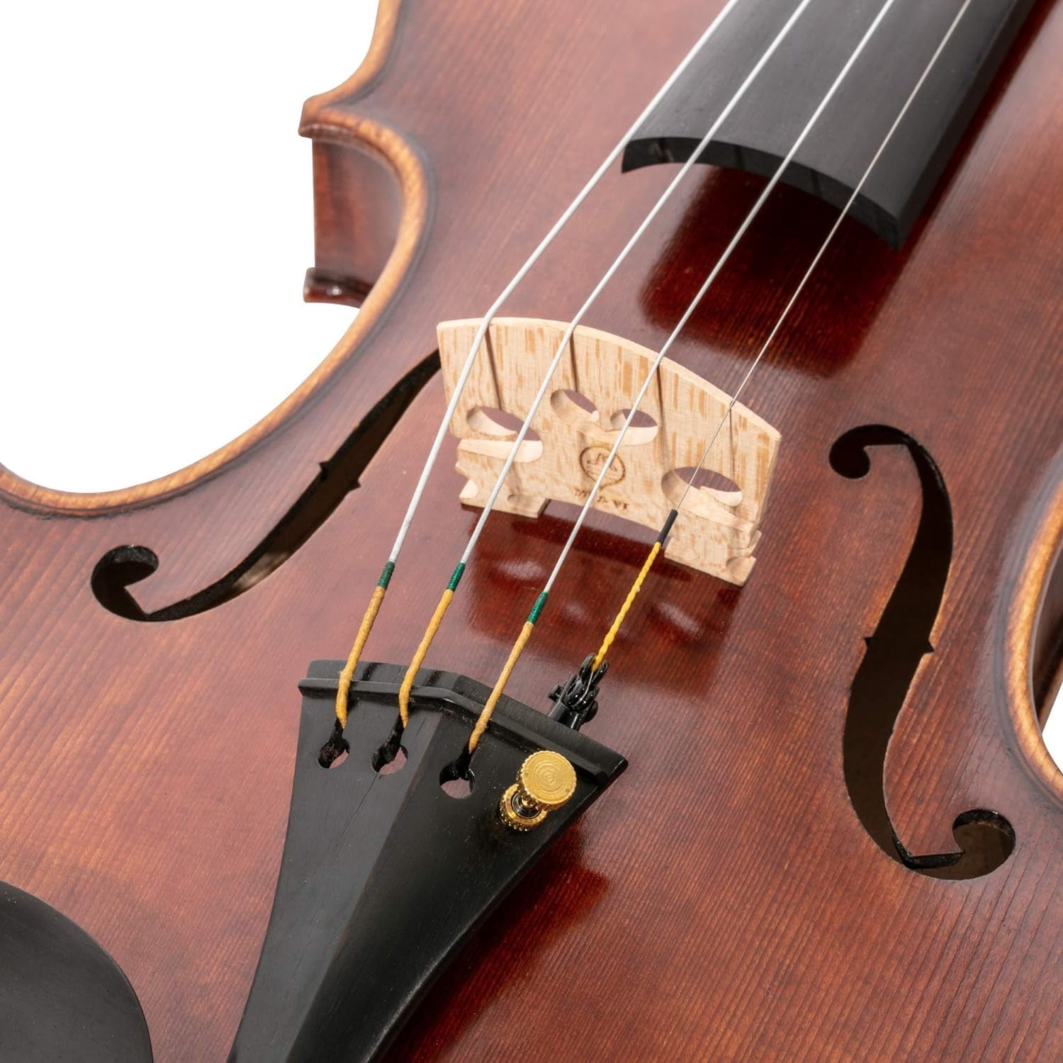 MI&VI Hamilton Violin Strings (2 Case Packs) — 1/2 & 2/4 Scale Full Set (G-D-A-E) with Extra E-String | Germany Steel | Ball-End | Medium Gauge Tension - By MIVI Music