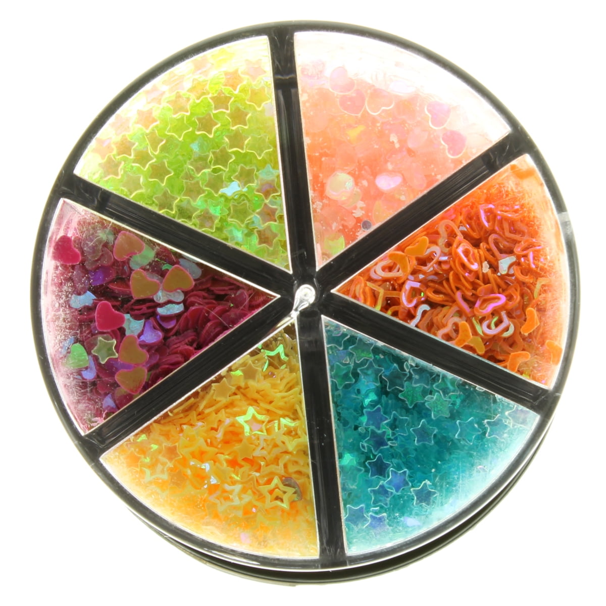 Recollections Signature Iridescent Shapes Glitter Caddy, 12 Pack