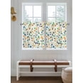 thumbnail image 7 of Half Window Curtains 24 Inches Long, Colorful Leaf Window Treatment Curtain Drapes, Spring Vintage Botanical Summer Short Curtains Tiers for Kitchen Over Sink, 27.5"x24", 2 Panels, 7 of 7