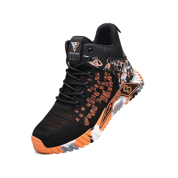 Steel Toe Work Boots for Men Women Safety Shoes Lightweight Industrial Sneakers Non-Slip Construction Work Shoes