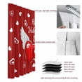 thumbnail image 6 of Valentine's Day Blackout Curtains for Bedroom/Living Room, Pinch Pleated Black Out Curtains, Red Love Wings Romantic Room Darkening Window Drapes with Hooks 2 Panels, 59"x70", 6 of 8