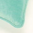 thumbnail image 3 of Aqua Solid Luxurious Modern Throw Pillow, 3 of 3