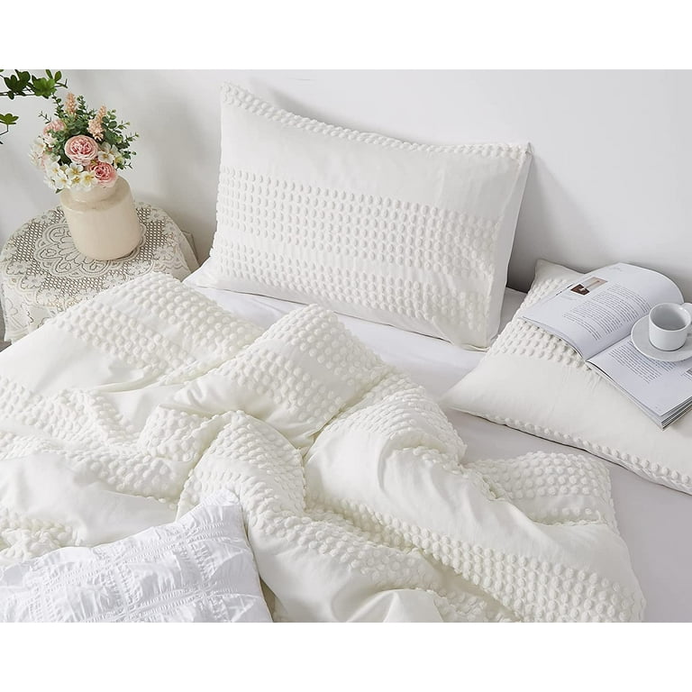 SLEEPBELLA White Queen Comforter Set Diamond Tufted Design, Lightweight  Queen Size Comforter Sets, Soft and Fluffy Queen Bed Comforter for All  Seasons
