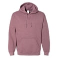 thumbnail image 5 of Gildan Heavy Blend Fleece Hooded Sweatshirt, Soft Pullover Pocket Hoodie, Heather Dark Maroon, S, 5 of 5
