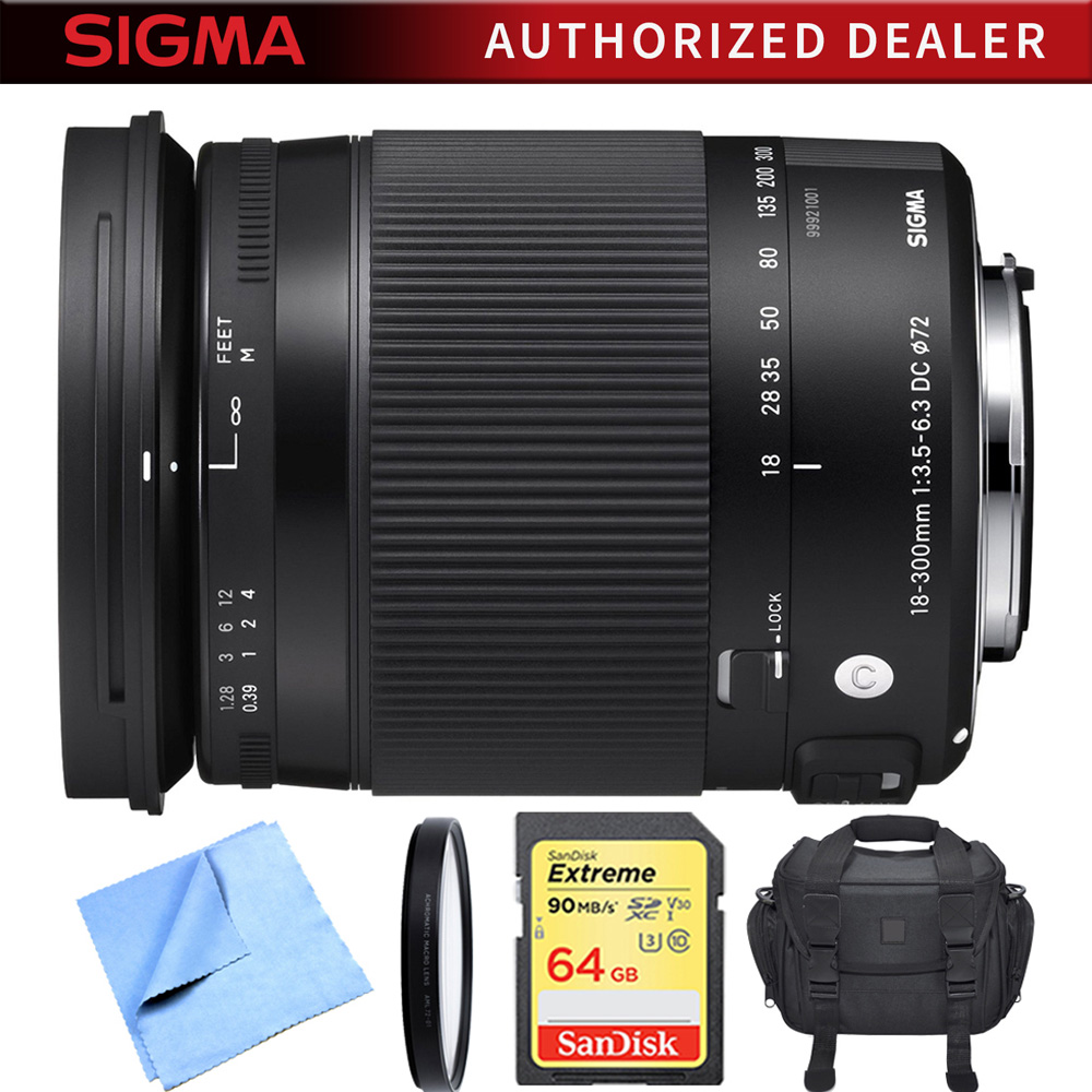 Sigma 18 300mm F3 5 6 3 Dc Macro Hsm Lens Contemporary For Sony Alpha Cameras Includes Bonus Sigma Close Up Lens And More Walmart Com Walmart Com