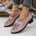 thumbnail image 6 of uvwlwu Women's Casual Loafers On Shoes Fashion Leopard Print Suede Heel Comfortable Walking Sneakers For Ladies(Pink,9), 6 of 7