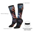 thumbnail image 4 of Naloa Forest Cool Lion Thigh High Socks Extra Long Stretchy Sock Women Over Knee High Opaque Stocking Daily Wear, 4 of 6