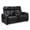 Black, variant on Signature Design by Ashley Boyington Gray Power Reclining Loveseat with Console