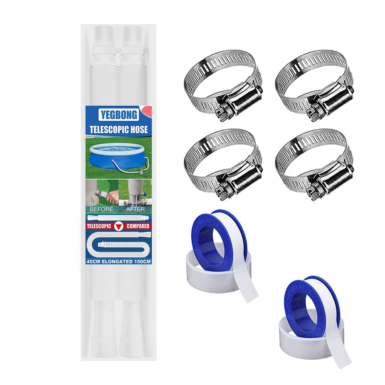 Pool Pump Replacement Hose for Intex Pool Filter Pump Connection Hose