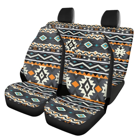 Pzuqiu Automotive Seat Cushion Anti-Slip Auto Decor Car Seat Covers Full Set Polyester Interior Decor Comfortable Driving, Fit for Cars Truck Trucks