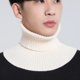 thumbnail image 1 of Men Knitted Fake Collar Scarf Ribbed Elastic False Collar Winter Warm Cycling Windproof Collar Ruffles Detachable Wrap Scarf, 1 of 5