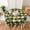 Black5, variant on Lemon Boho Mexican Tiles Round Tablecloth 60 Inch, Decorative Holiday Home Party Table Cloth for Kitchen Dining Picnic Table Cover