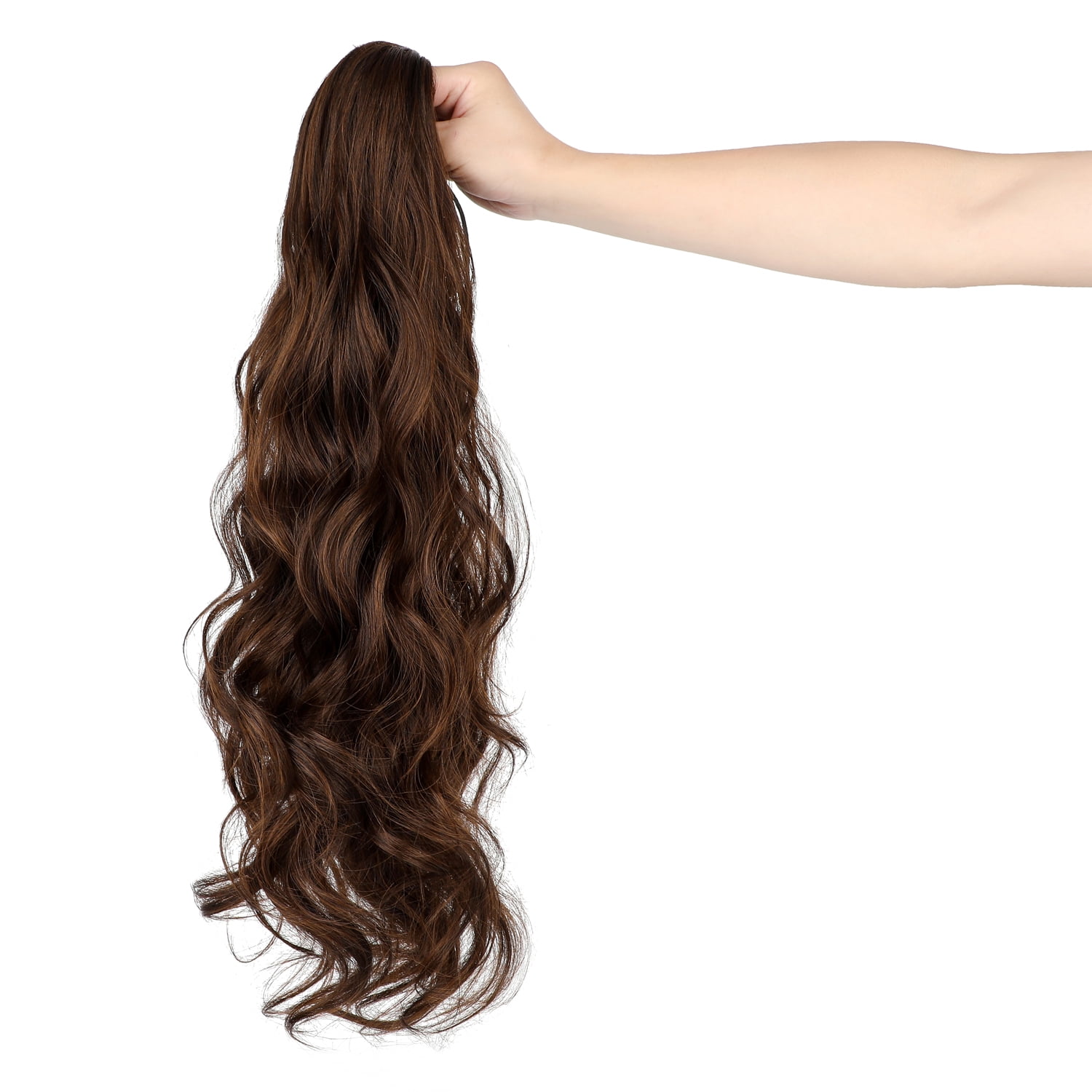 Dulchany 22" Long Wavy Drawstring Ponytail, Women Natural Soft Clip in Ponytail Extension Synthetic Hair Extensions Hairpie