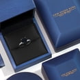 thumbnail image 5 of Gem Stone King 900 Platinum Black Onyx Engagement Ring for Women | 1.65 Cttw | Round 8MM | Gemstone December Birthstone | Size 8, 5 of 6