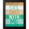 thumbnail image 2 of Mullan, Michael 15x18 Black Modern Framed Museum Art Print Titled - Beachscape Inspiration VII Green, 2 of 5