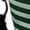 Green, variant on Women's U-Neck Striped Fitted Cropped Sleeveless Tank Top Black XL