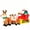 8ft Deer Pulling Cart, variant on Firstness 8ft Christmas Inflatables Santa Claus on Sleigh with 3 Reindeer Xmas Blow ups with LED Lights Outdoor Yard Lawn Decoration