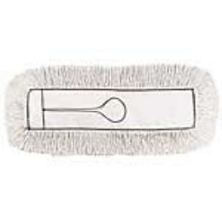 Boardwalk BWK1348 48 in. x 5 in. Hygrade Cotton Industrial Dust Mop Head - White