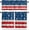 Star Stripes, variant on Kitchen Curtain Set Patriotic Stars Rod Pocket Kitchen Curtains Tier and Valance Set 3 Piece Red White Blue Stripes Window Curtain Set for July 4th, American Independence Day Memorial Day 54x36 Inch