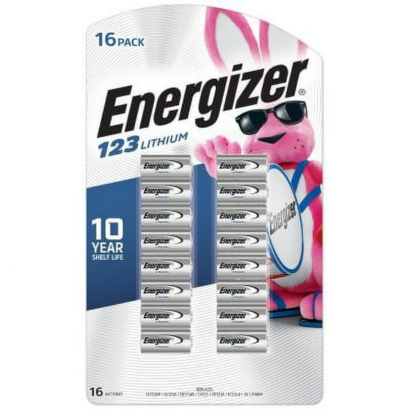 Energizer 123 Lithium Photo Batteries - 16 Pack