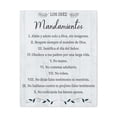 thumbnail image 5 of Los Diez Mandamientos 10 Commandments Wood Spanish Portrait Christian Wall Art Bible Print Ready to Hang, 5 of 13