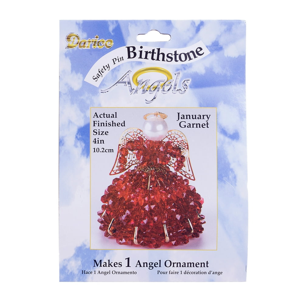 Darice Red Beaded Safety Pin Angel Kit