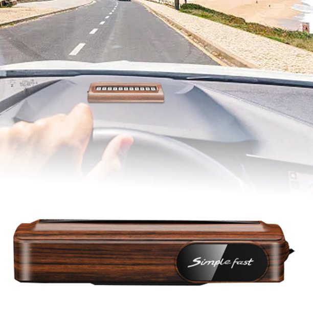 Señal de número de teléfono para aparcamiento temporal. Pegatina duradera para el coche, fácil de colocar.