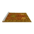 thumbnail image 2 of Ahgly Company Machine Washable Indoor Rectangle Persian Yellow Traditional Area Rugs, 2' x 3', 2 of 4