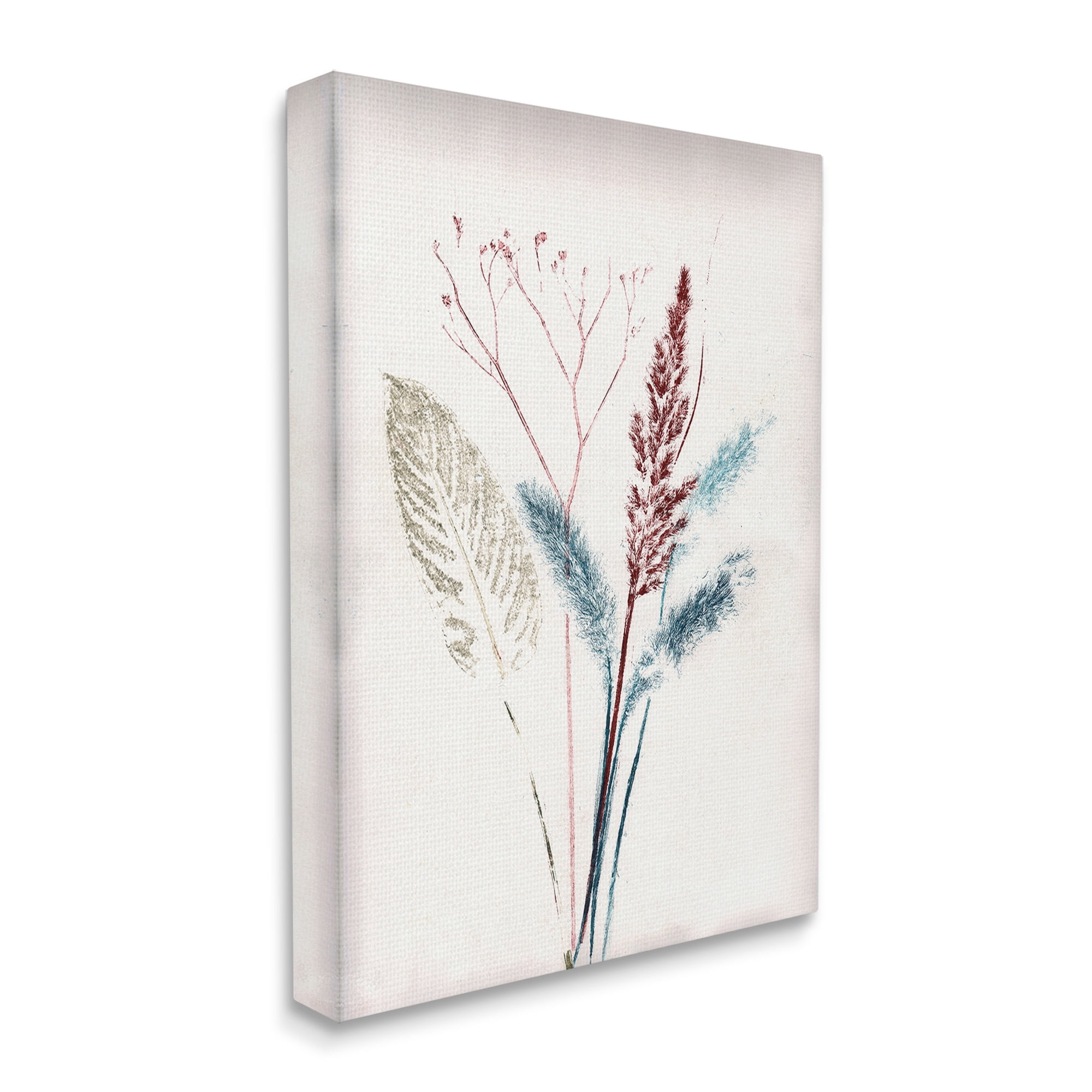 Stupell Industries Natural Floral Impression Botanical & Floral Painting Gallery Wrapped Canvas Art Print Wall Art, 30 x 40