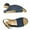 Dark Blue, variant on Patlollav Womens Sandals Women Summer Thick Heel Sandals Pumps Buckle Open Toe Casual Shoes